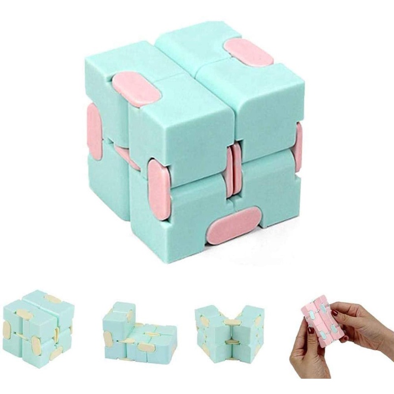 Zzz 1Set Gantungan Kunci Mini Lembut Mainan Sensorik Anti Kecemasan Dengan Blok Puzzle Untuk Anak-Anak