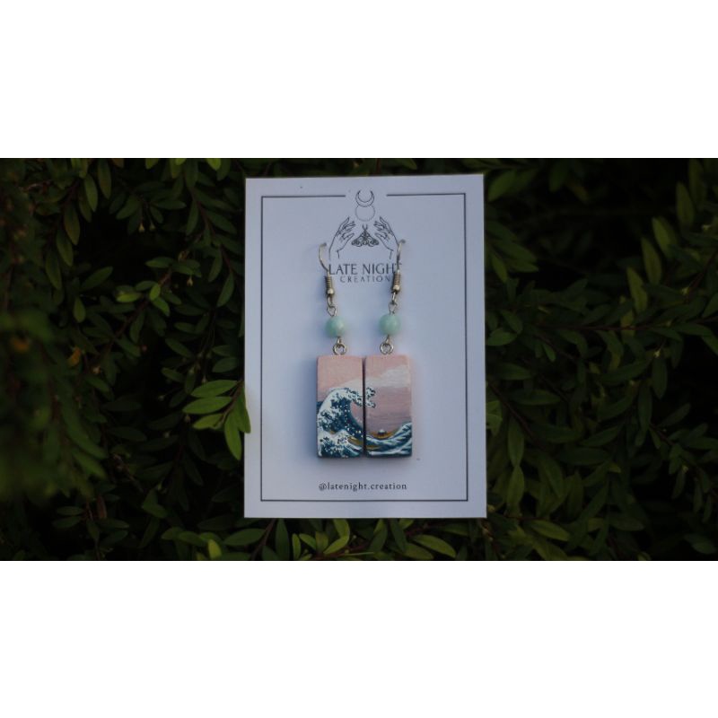 Anting Aesthetic The Great Wave Uniqlo Hokusai Vaporwave