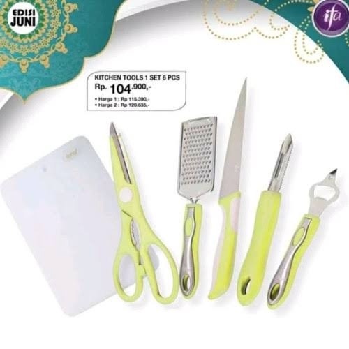 IFA IChef Kitchen tools set pisau isi 6 talenan