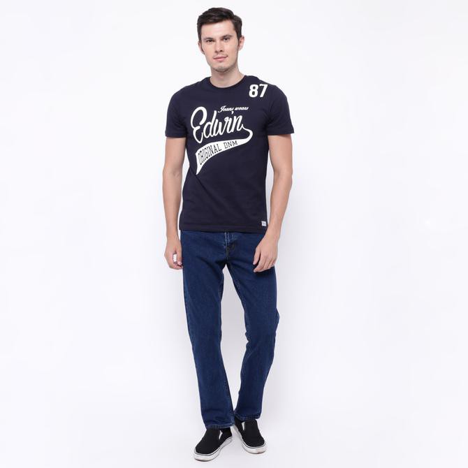 Edwin Celana Jeans Slim Fit Pria Panjang Biru Roma 04 - Biru, 27