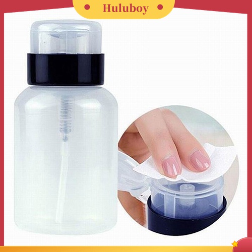 Huluboy Huluboy♡ Botol Kosong Penyimpanan Aseton Pembersih Kutek UV Gel Untuk Nail Art