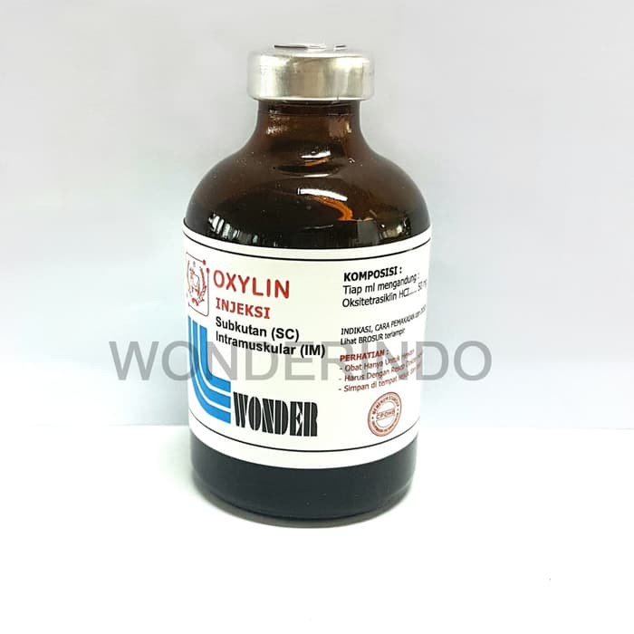 Oxylin Oksitetrasiklin 50 Ml Injeksi Obat Antibiotik Untuk Hewan