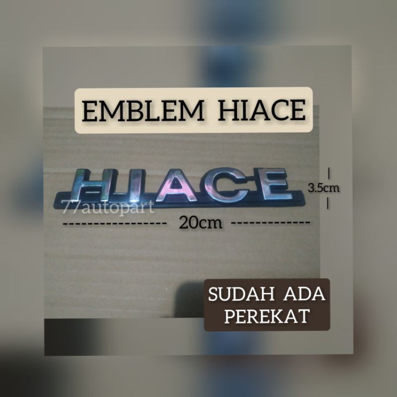 Emblem logo hiace