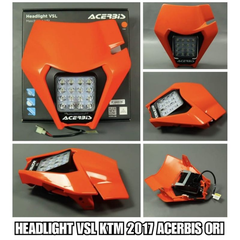 Headlamp Ktm VSL acerbis heaglight batok lampu ktm 2017