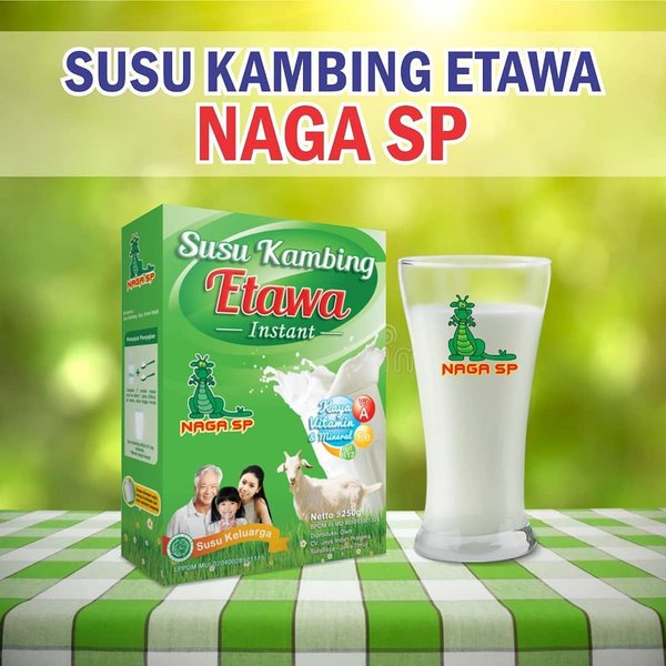 Susu Kambing Etawa Instant 𝐍𝐀𝐆𝐀 𝐒𝐏 𝟐𝟓𝟎𝐠𝐫 - Menjaga Kesehatan Tulang