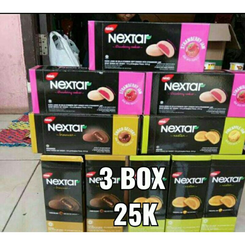 

nextar nanas, coklat, stawbery