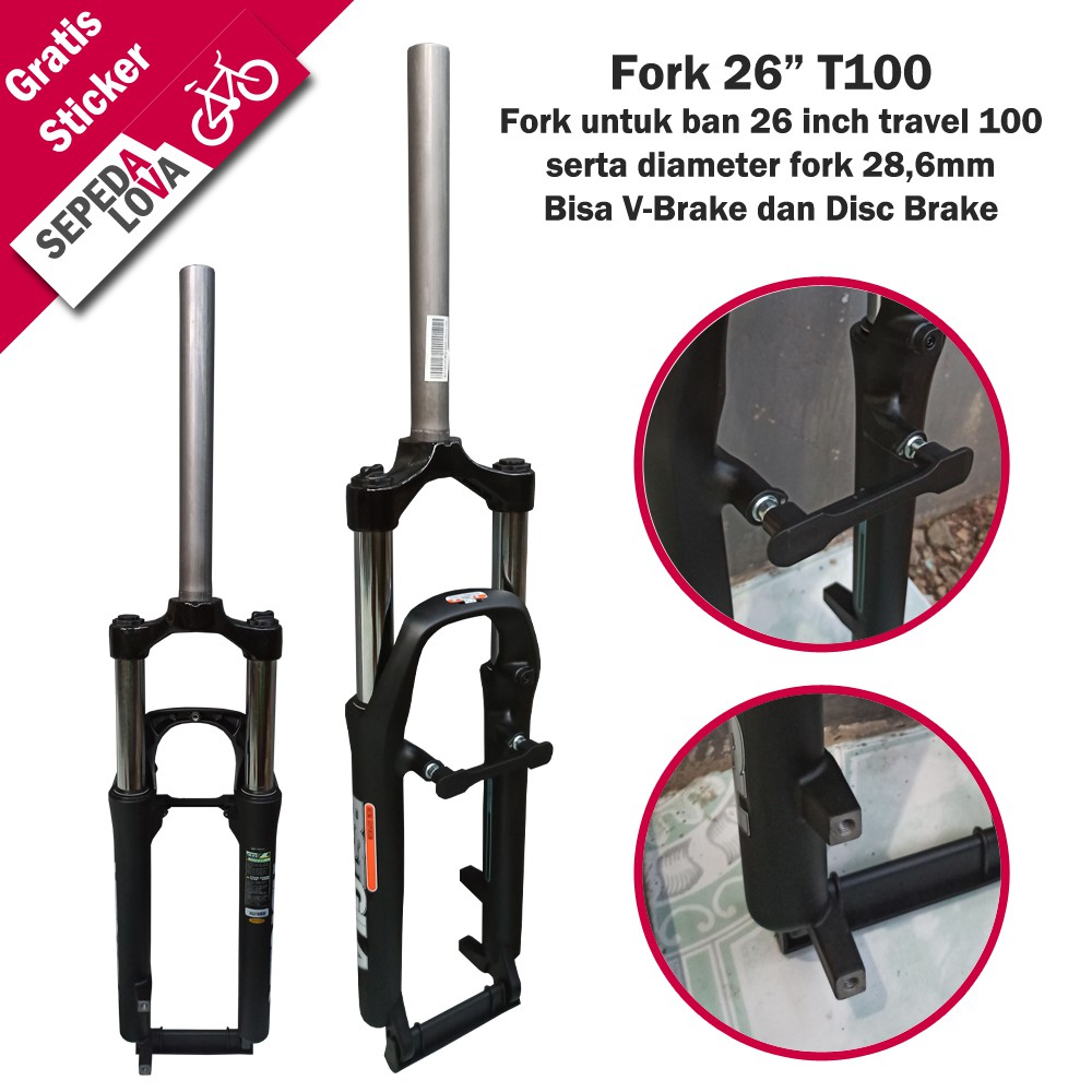 Fork RST GILA 26 T100 Garpu Sepeda Suspension Spring Coil Preload