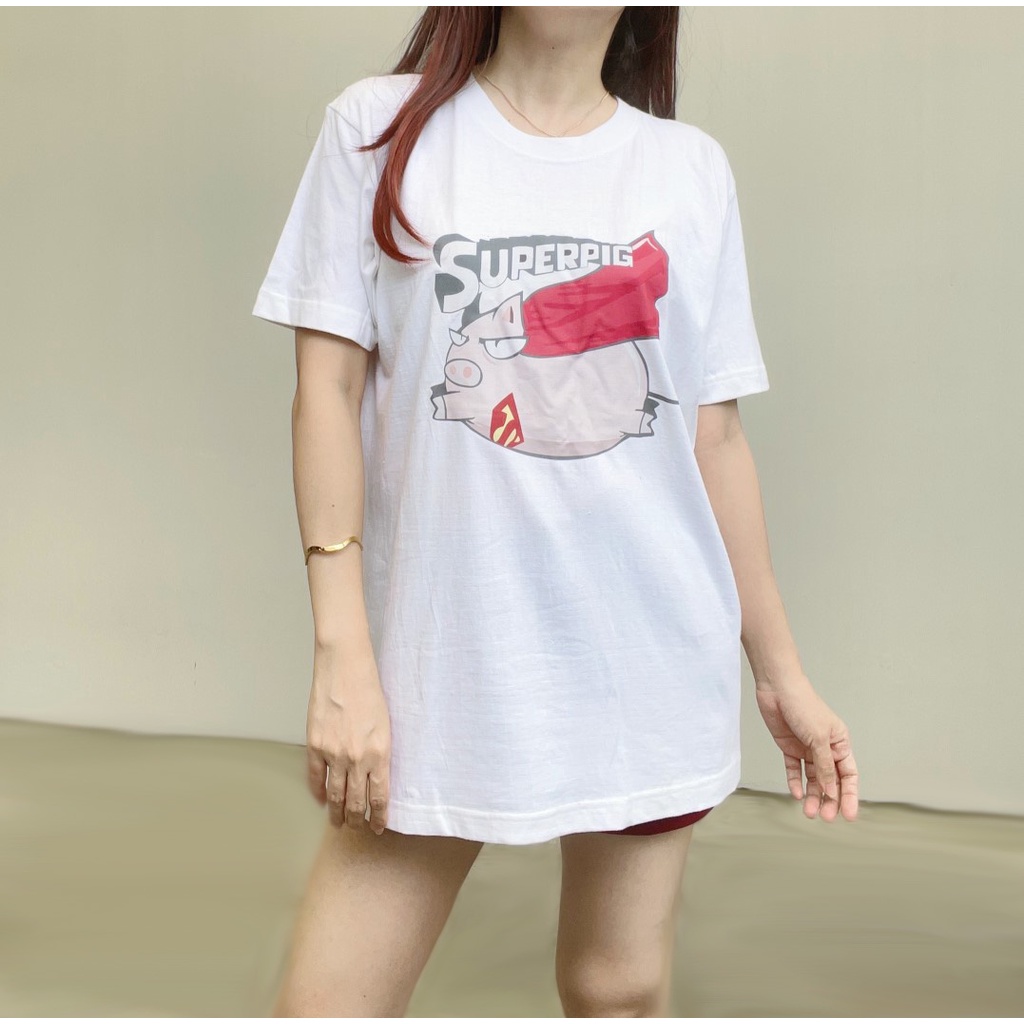 SL350 - Atasan Casual Short Sleeves Basic Cotton Stretch Adem Oversize