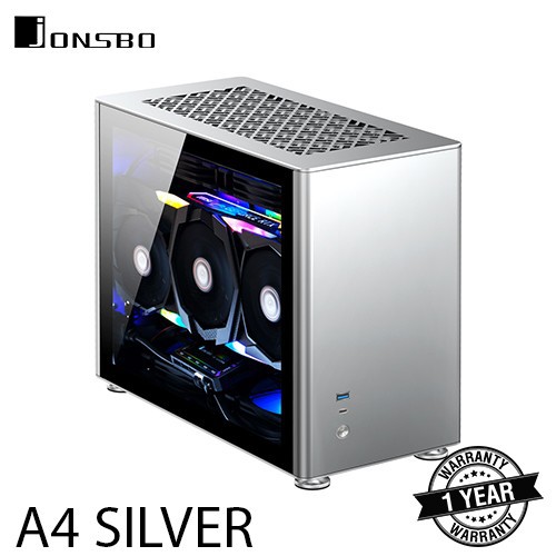 JONSBO CASE A4 SILVER MINI ITX