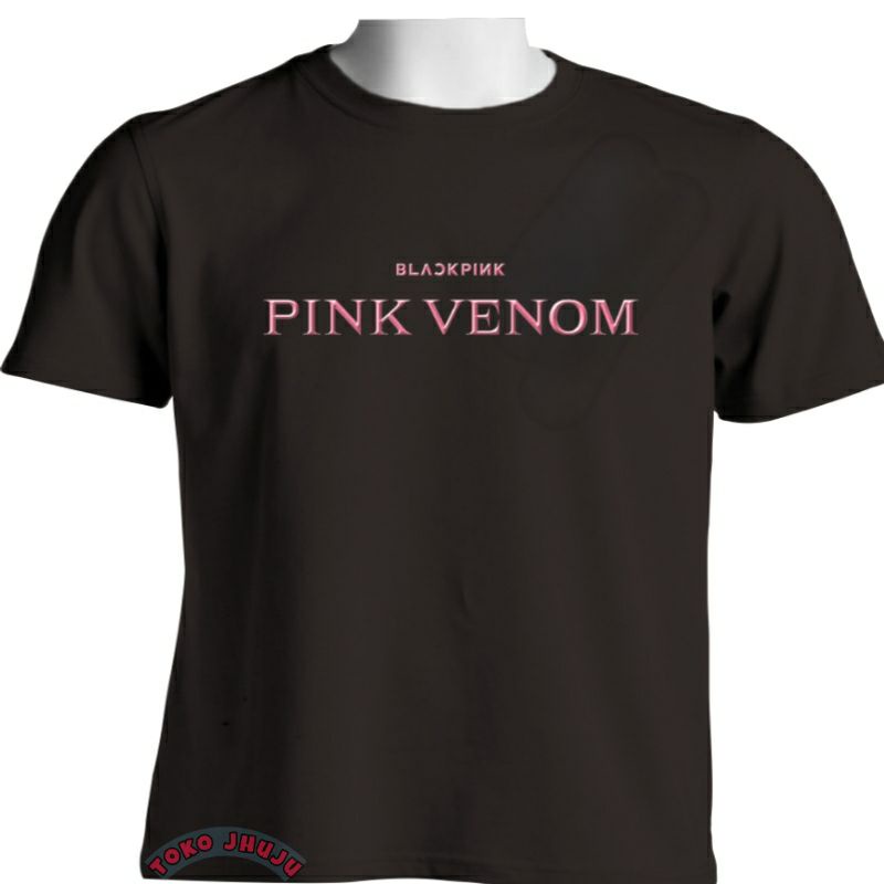 Kaos Jisoo BP Lisa PINK VENOM sablon pink