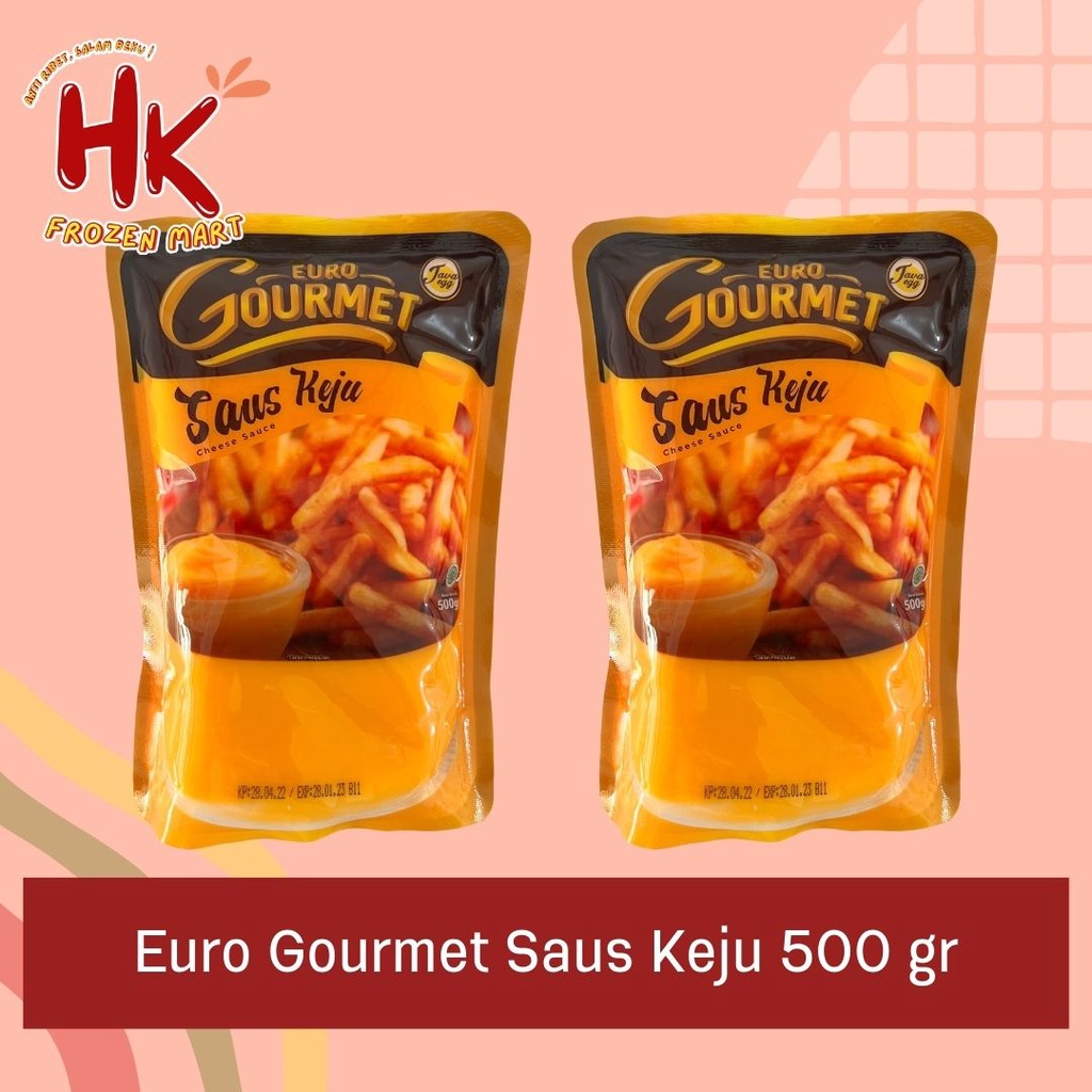 

Euro Gourmet Saus Keju 500 gr / cheese sauce bbq teriyaki mc lewis maestro mamayo / HK Frozen Mart