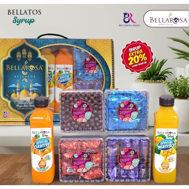 

BELLAROSA PAKET BELATOSE SIRUP KUE PARCHEL HAMPERAN LEBARAN HADIAH LEBARAN JAJANAN LEBARAN