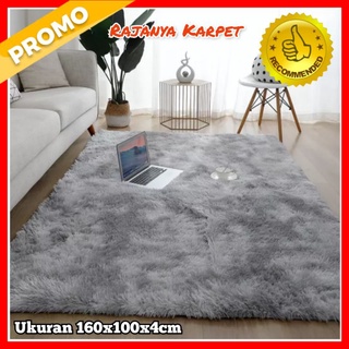 Karpet Bulu Tebal  4cm  Uk160x100cm Karpet Bulu Lembut 