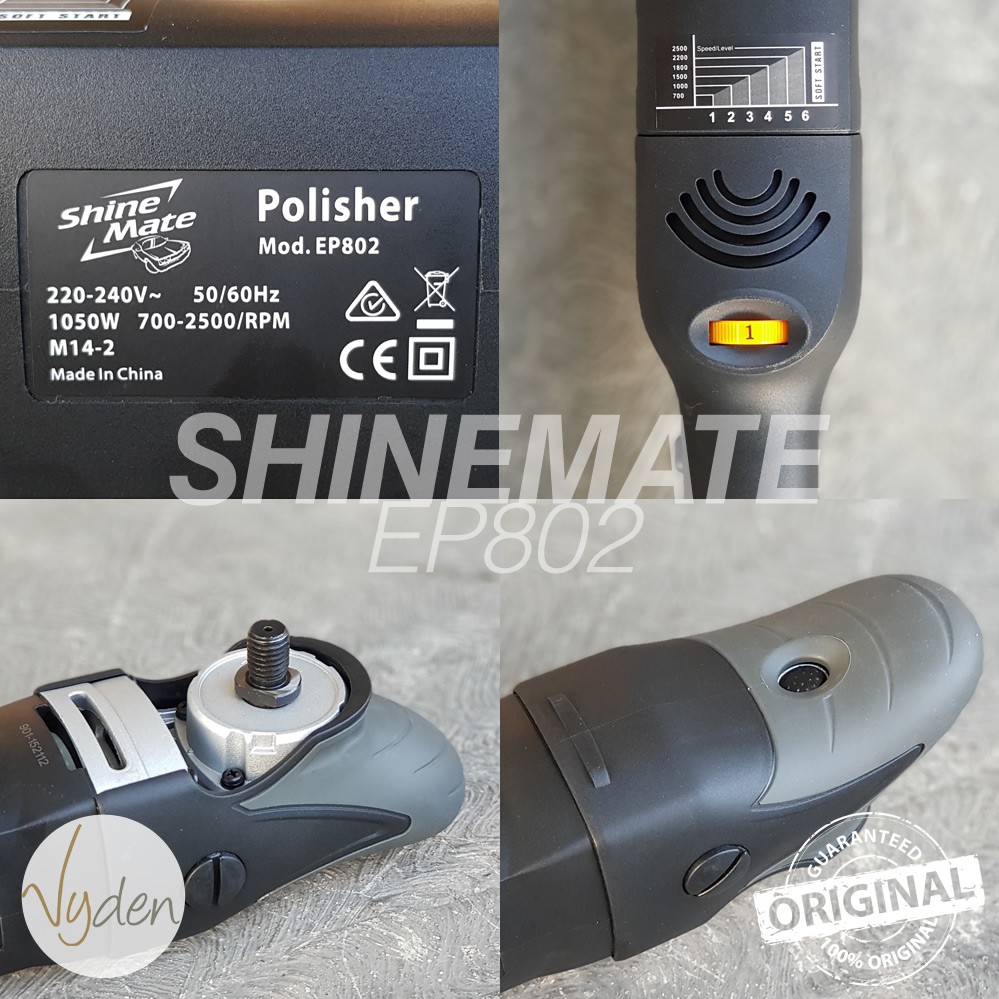 Mesin Poles Rotari Tenaga Besar SHINEMATE EP802 Powerful Rotary Polisher MURAH