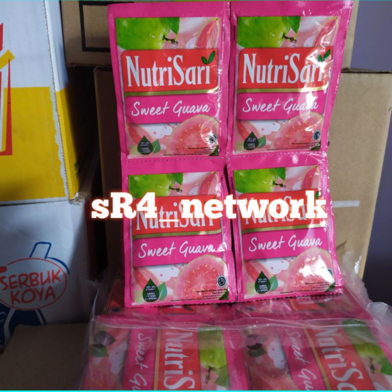 

Nutrisari Jambu Biji / Sweet Guava 1 Renceng @10 Sachet