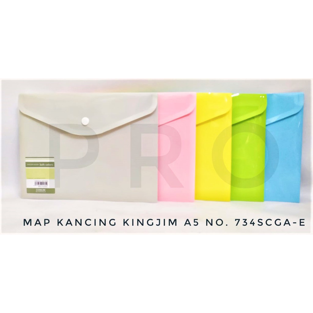 

MAP PLASTIK DOKUMEN KANCING A5 SOFT COLOUR PASTEL KING JIM 734 SCGAE DOCUMENT BAG ENVELOPE