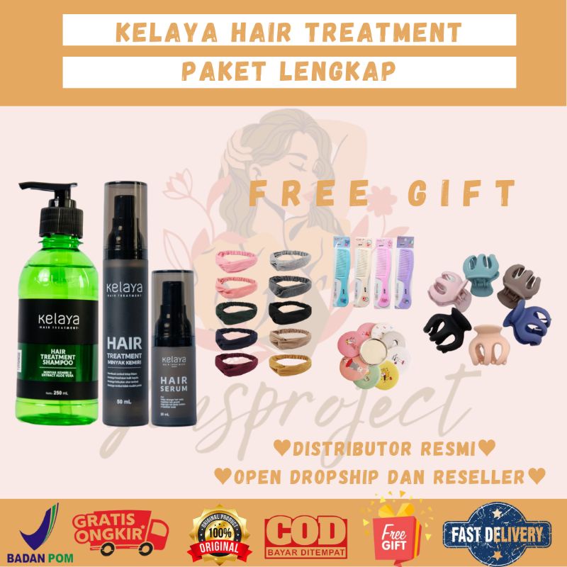 PAKET LENGKAP KELAYA HAIR TREATMENT