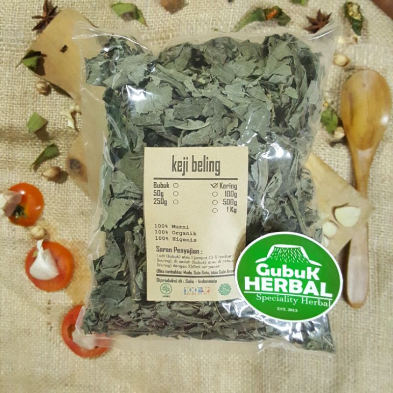 

DAUN KEJI BELING KERING 250 GRAM - Strobilanthes Crispa - MURNI - JSR - REMPAH