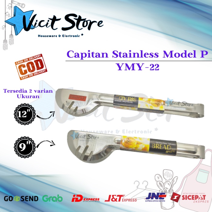 Capitan Makan Stainless Steel / Capitan Daging Model P Kode YMY-22