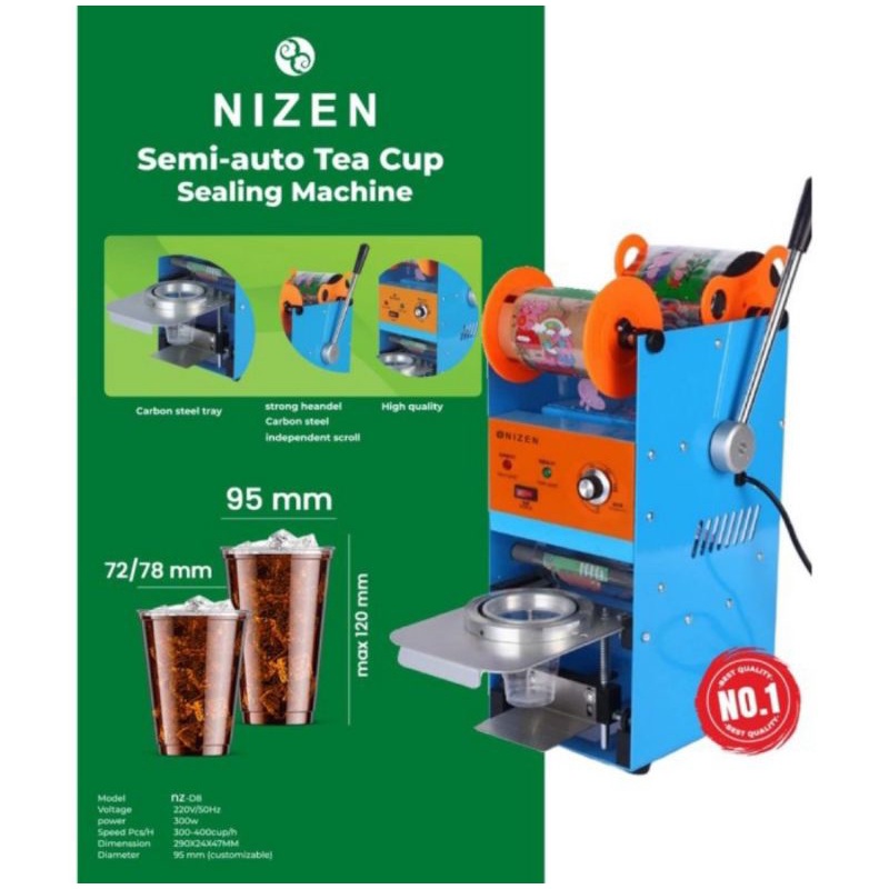 Mesin Cup Sealer NIZEN Alat Press Gelas Manual Jumbo ORIGINAL