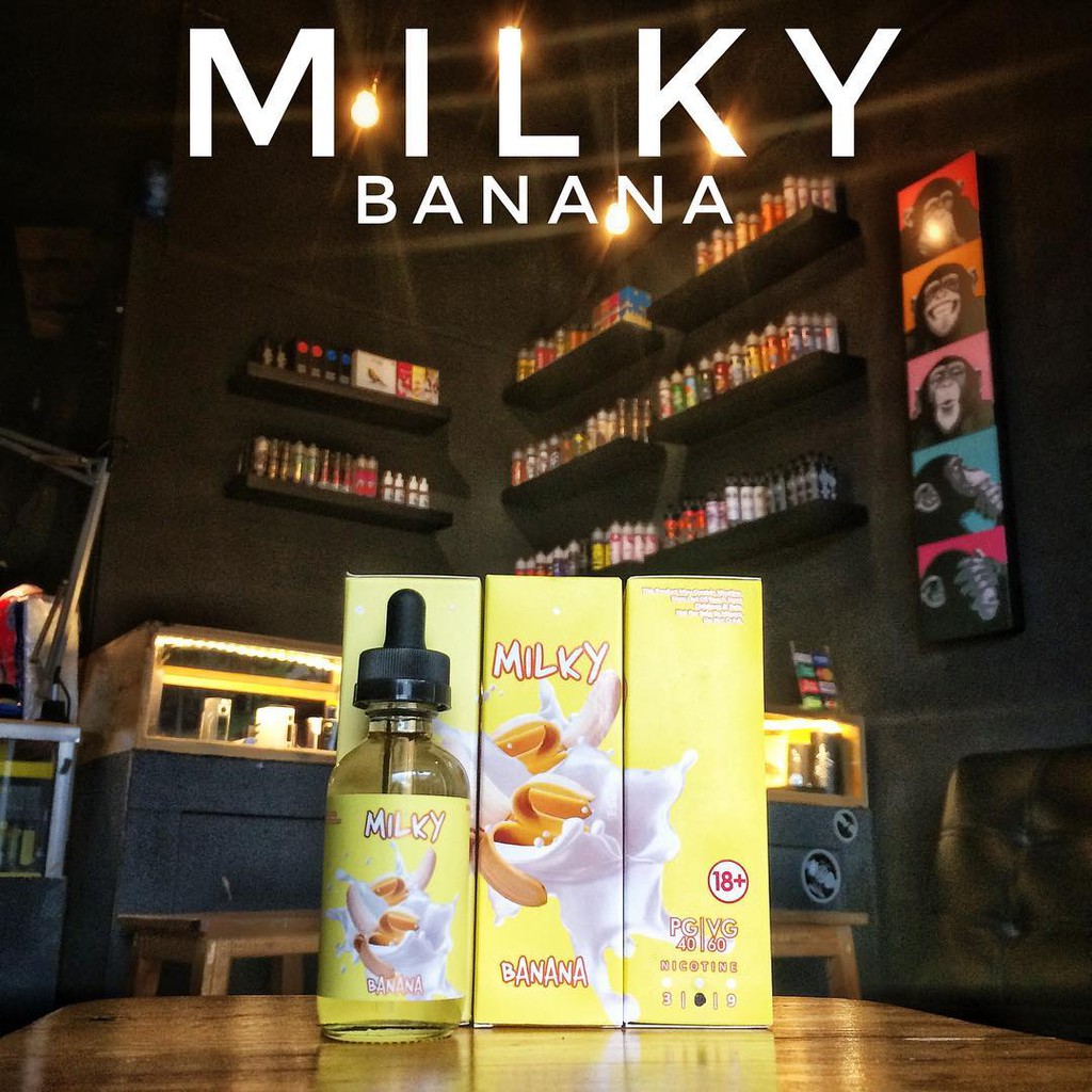 Jual Milky Banana by Juice Heaven Banana Milky Cream Premium Liquid Lokal Vapor Vape Shopee