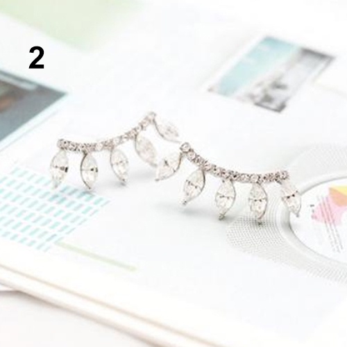 Hu Hu Hu Hu Hu Alat Bantu Pasang Kacamata♡ Anting Tusuk Lapis Silver Model Mahkota Dengan Berlian Imitasi Untuk Wanita