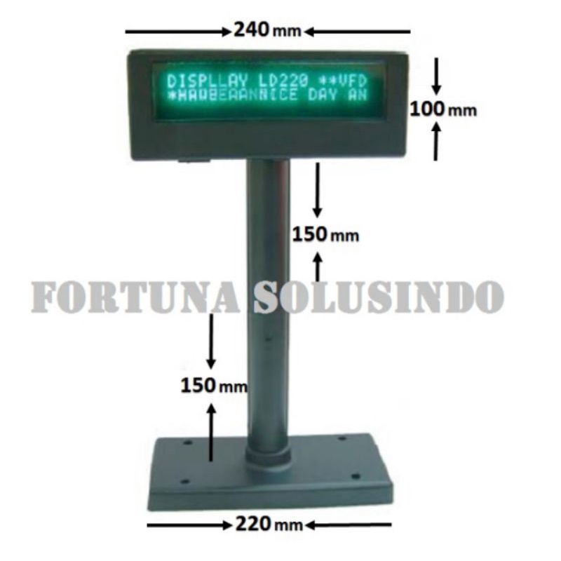 CUSTOMER DISPLAY POLE DISPLAY LAYAR PELANGGAN INDOMARET