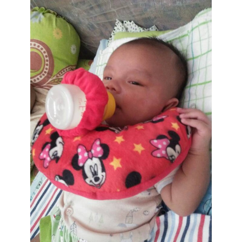 Bantal Susu Penyangga Dot Bayi Karakter Anak - Bantal Dot Susu Anak