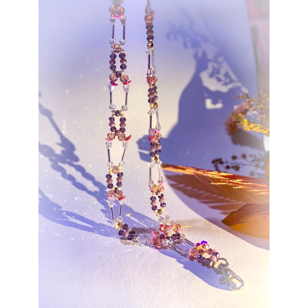 

Lanyard / Name Tag Purple Crystal