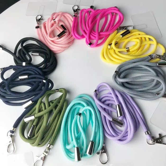 BOS - TALI CASING NAGITA LANYARD MACARON PANJANG | GANTUNGAN HP MAKARON WARNA / WARNI