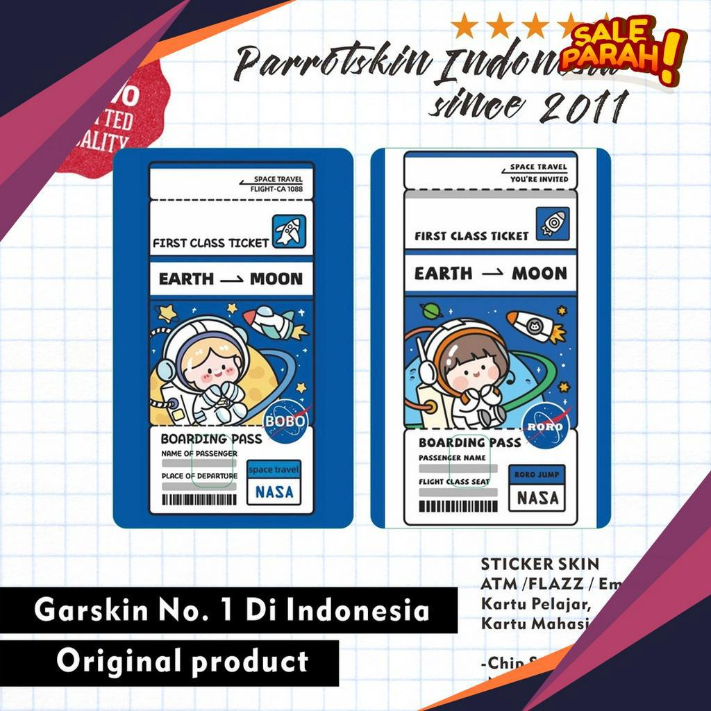

NEW VARIAN Sticker Skin Card Vinyl ATM Debit Credit Emoney Flazz Tapcash Astronout Card