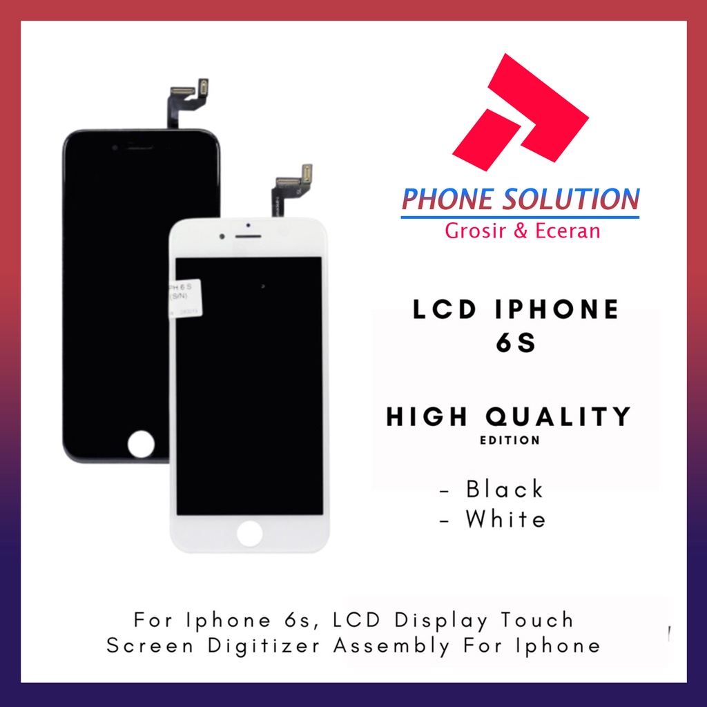 LCD IP 6s Fullset Touchscreen // Supplier LCD IP - Garansi 1 Bulan