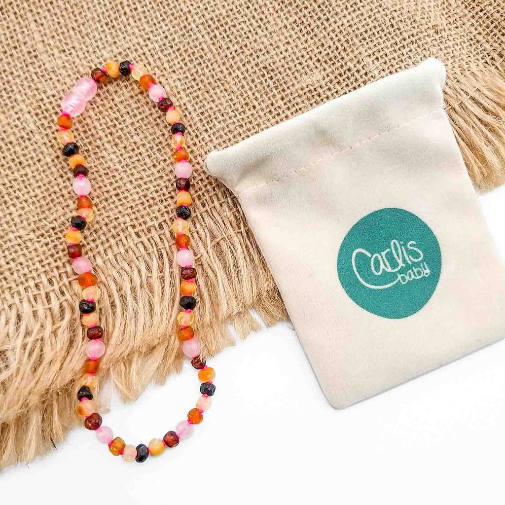 AG60-A Kalung dan Gelang Amber Tumbuh Gigi Bayi By Carlis Baby