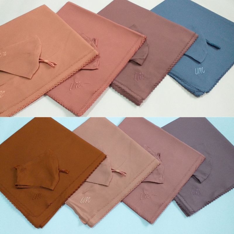 Kerudung Umama Masker / Hijab Umama Masker / Umama Voal Masker / Set. 1