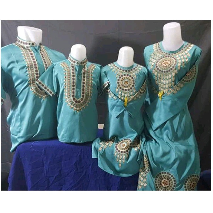 Baju Couple ibu anak - Baju Gamis ibu anak - Kaftan Couple Lebaran - Kaftan Lebaran