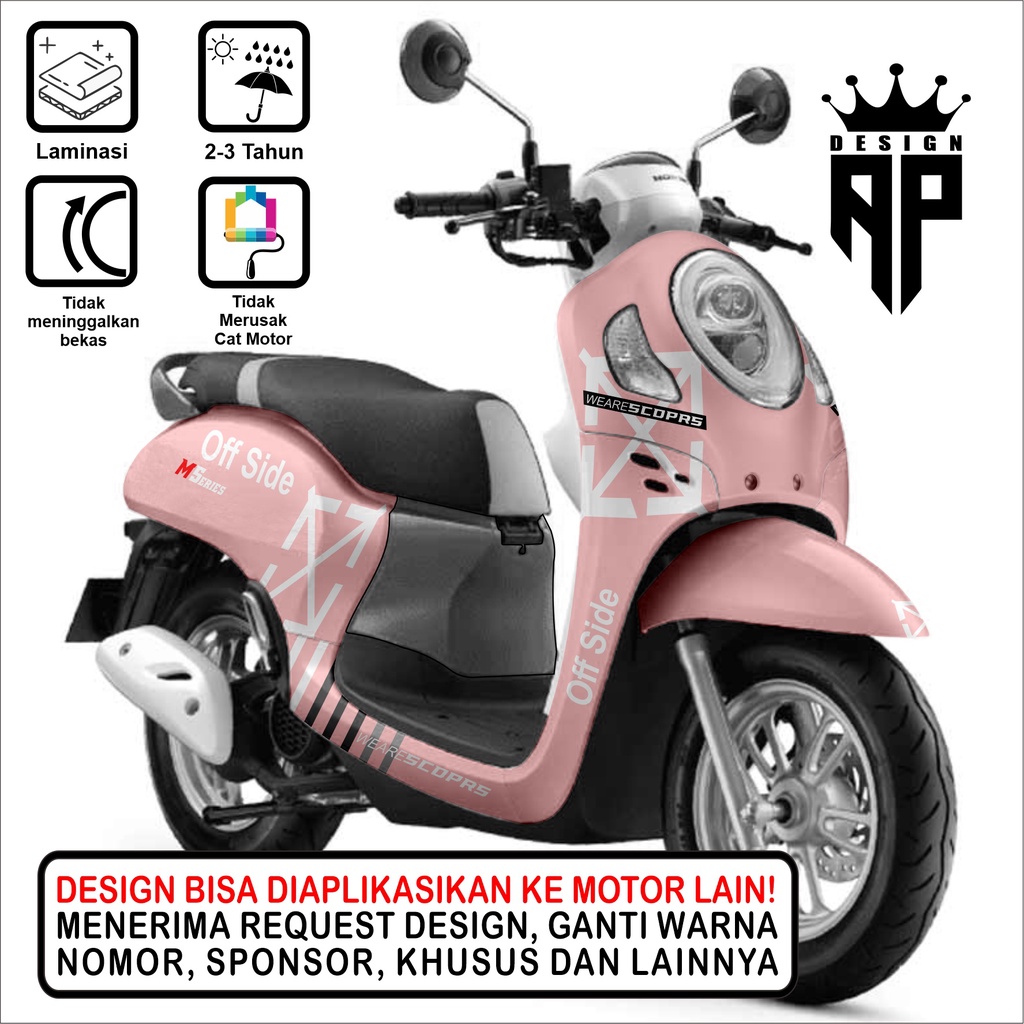 decal sticker scoopy full body FI scopy dekal stiker skopi karbu 2010 2011 2012 2013 2014 2015 2016 