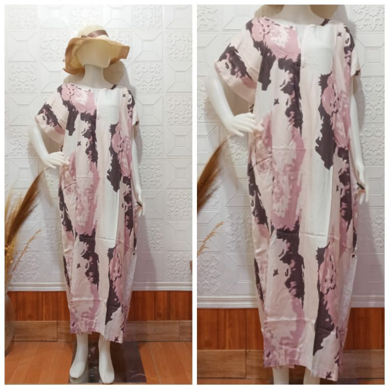 Daster Habel/HISBI Long BUSUI Panjang Semata Kaki Bahan Rayon Premium-Hisbi busui 47