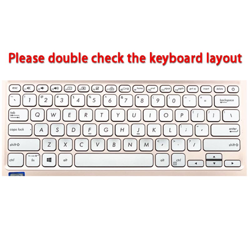 For 13.3 Inches Asus Adol 13u Waterproof and Dustproof Ultra-thin Soft Silicone Laptop Keyboard Protective Cover