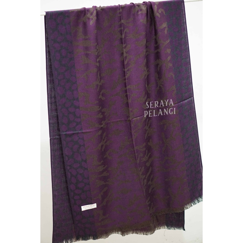 Pashmina Cashmere Motif A03 | Animal Print | Selendang | Scarf | Syal | Shawl | Pasmina Kashmir | Souvenir | Hadiah Ulang Tahun | Birthday Gift | Aksesoris Fashion Wanita | Premium Import Quality | Grosir Murah | Luxury Scarf