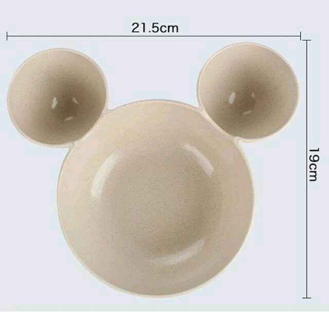 Mangkok / Mangkuk Jerami Mickey Mouse ORIGINAL Bentuk unik lucu Penambah Nafsu Makan GROSIR (c13k)