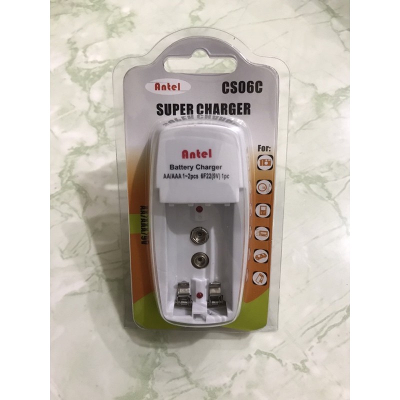 Cas Baterai Antel AA AAA 9V / Charger Universal A2 A3 CS06C