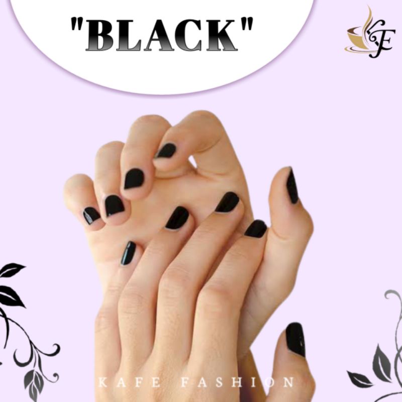 COD Hitam Nail Henna Black Tuffah Naura Razeta Apple Ceria Elhaura Grosir Kutek Muslimah Halal Sah Sholat by kafefashion