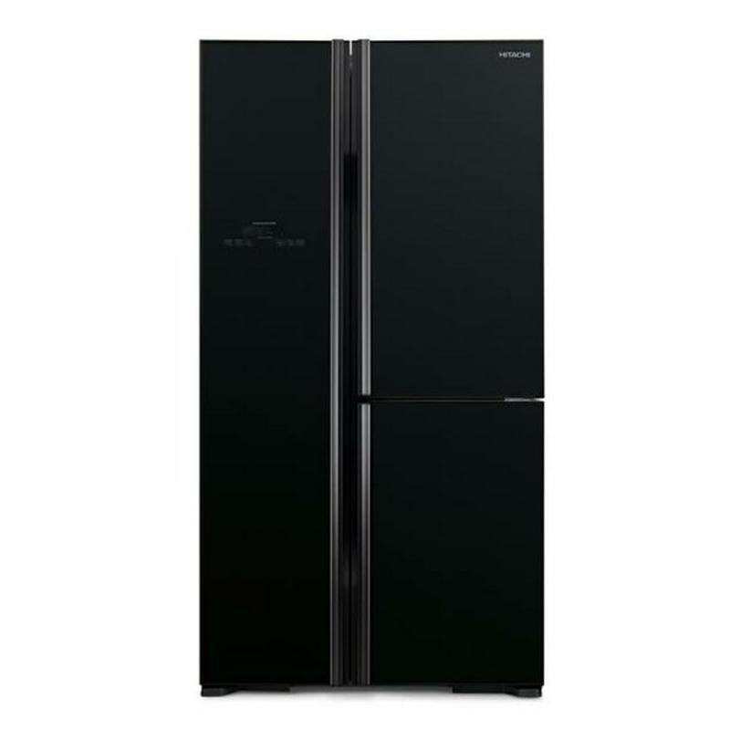 HITACHI KULKAS 3 PINTU SIDE BY SIDE R-M80PGD2 INVERTER KAPASITAS 600 LITER