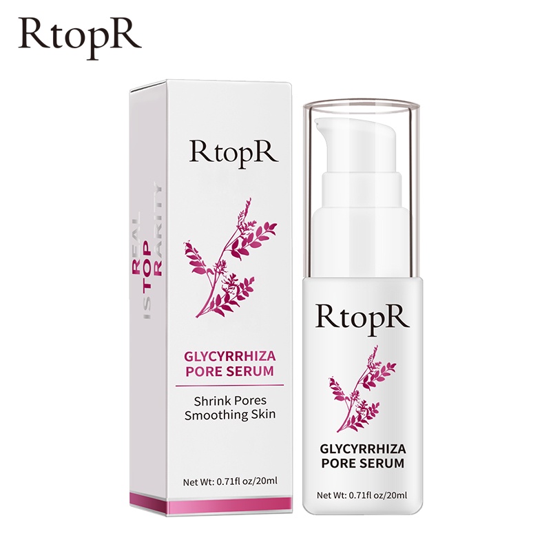 [BPOM]RtopR  Glycyrrhiza  Serum Perbaikan Pori Wajah  Kolagen  Anti-kerut  Minyak Krim Pemutih  Kontrol Menghidrasi Efektif Mengecilkan Pori-pori 20ml