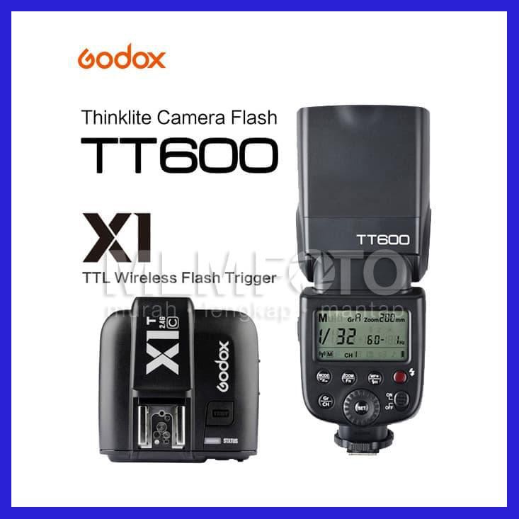GODOX TT600 & GODOX X1T ( CANON - NIKON - SONY - FUJI - OLYMPUS ) KIT
