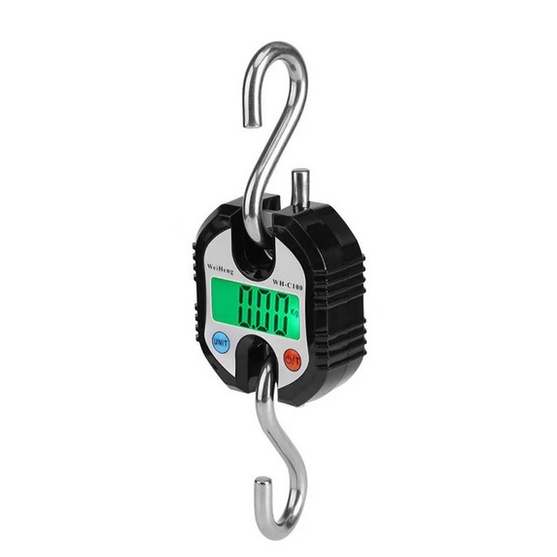 Timbangan Gantung 150 Kg / Timbangan Koper Digital 150kg 50g-Hitam