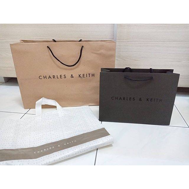 

Charles Keith Original Paperbag branded paper bag dustbag dust
