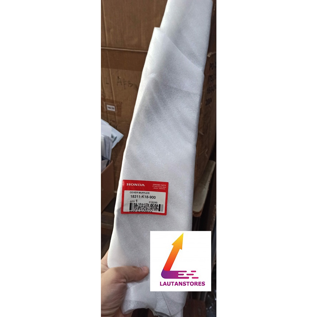 18311-K18-900 Cover Tameng Tutup Knalpot Verza 150 Hitam
