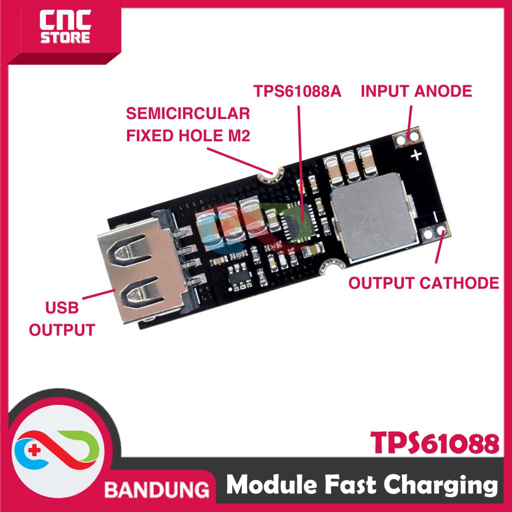 MODULE CHARGER FAST CHARGING 8A QC3.0 TPS61088 5V 9V 12V