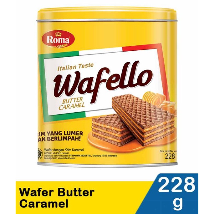 

Roma Wafer Wafello Butter Caramel 228gr